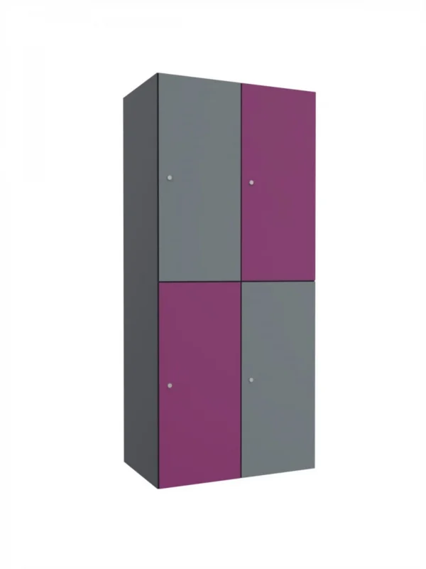 Metalen kasten met HPL